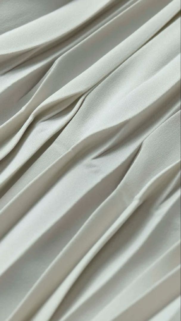 SOEJU ソージュ　ロングプリーツスカート　ライトグレー（85cm丈）