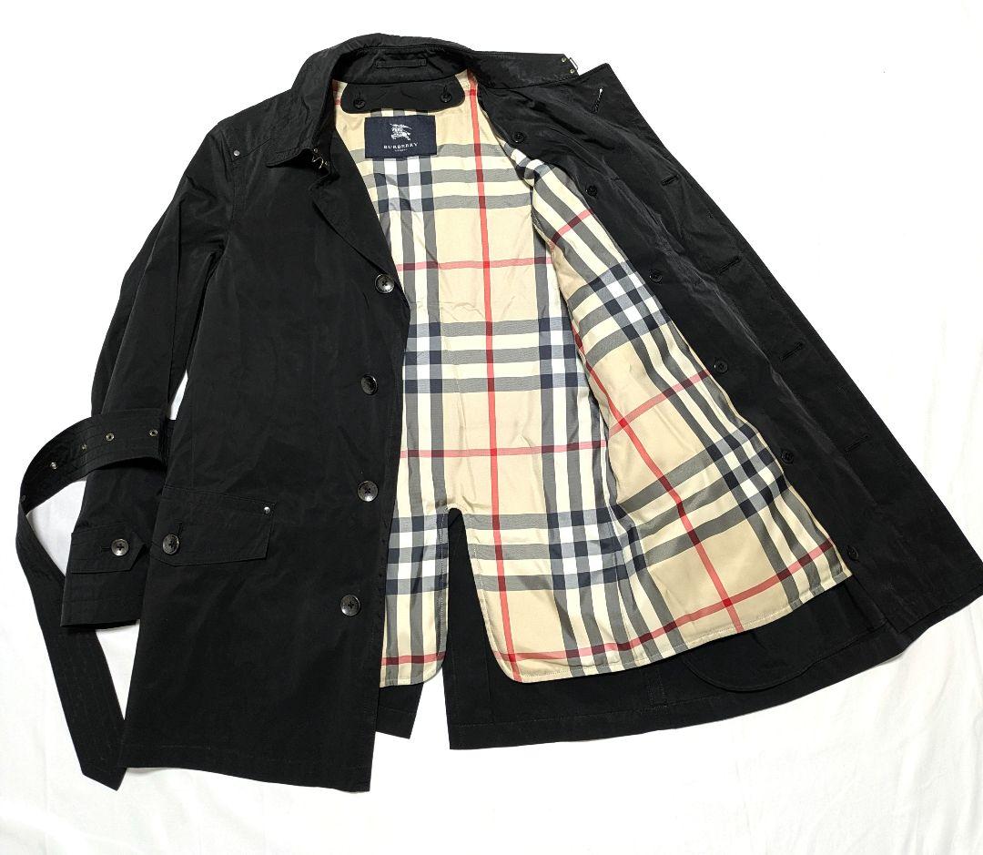 バーバリー ロンドン ダウンライナー トレンチコート ノバチェック ベルト