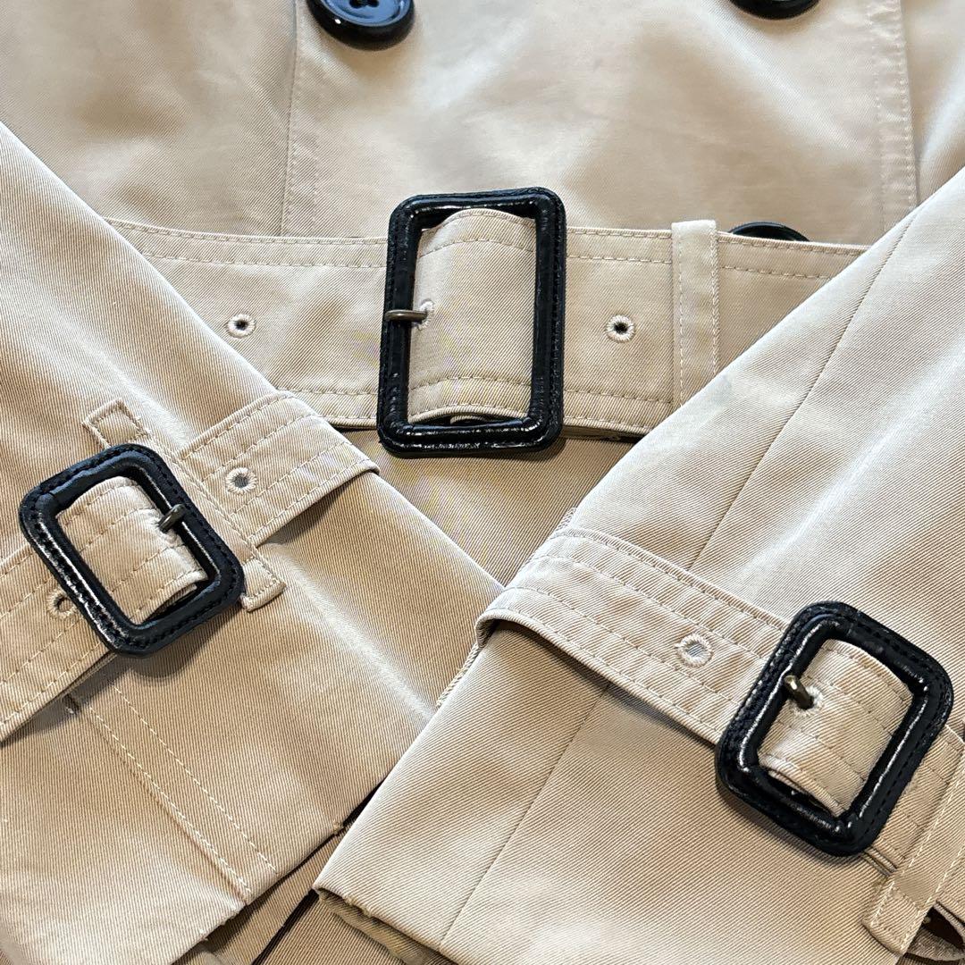 バーバリーロンドン ライナー ベルト付 トレンチコート ハニーベージュ