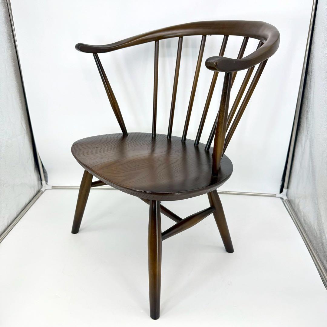 ERCOL アーコール スモーカーズチェア カウホーンチェア vintage
