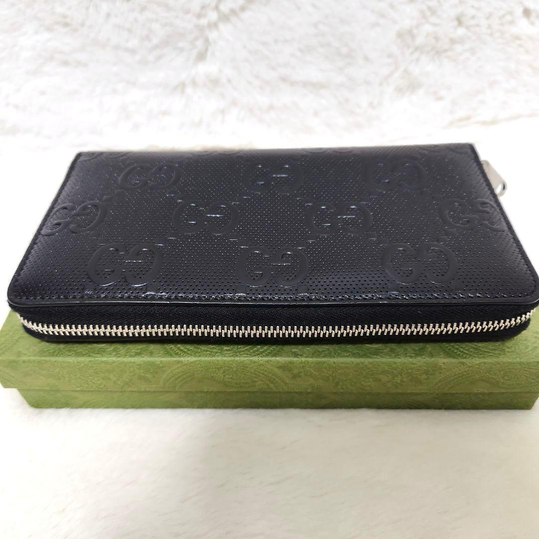 ✨未使用級　付属品完備✨グッチ　長財布　ラウンドファスナー オーガナイザー　黒