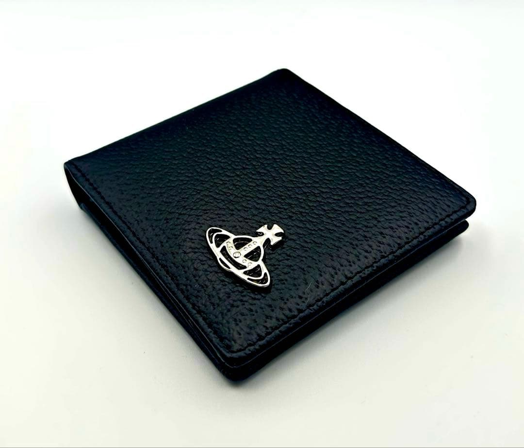 【新品★希少】 Vivienne Westwood二つ折り財布 ブラック/黒