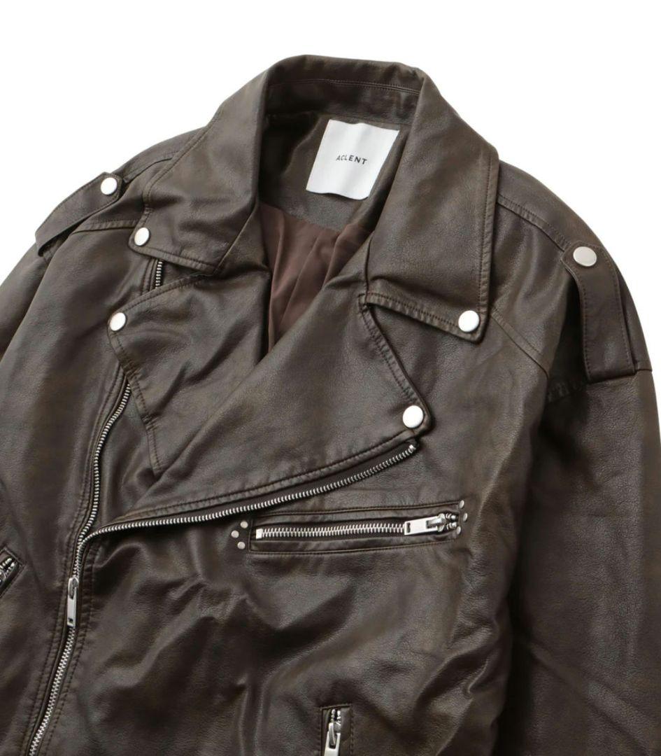 【✨新品✨】ACLENT◎ビンテージレザーオーバーライダースジャケット