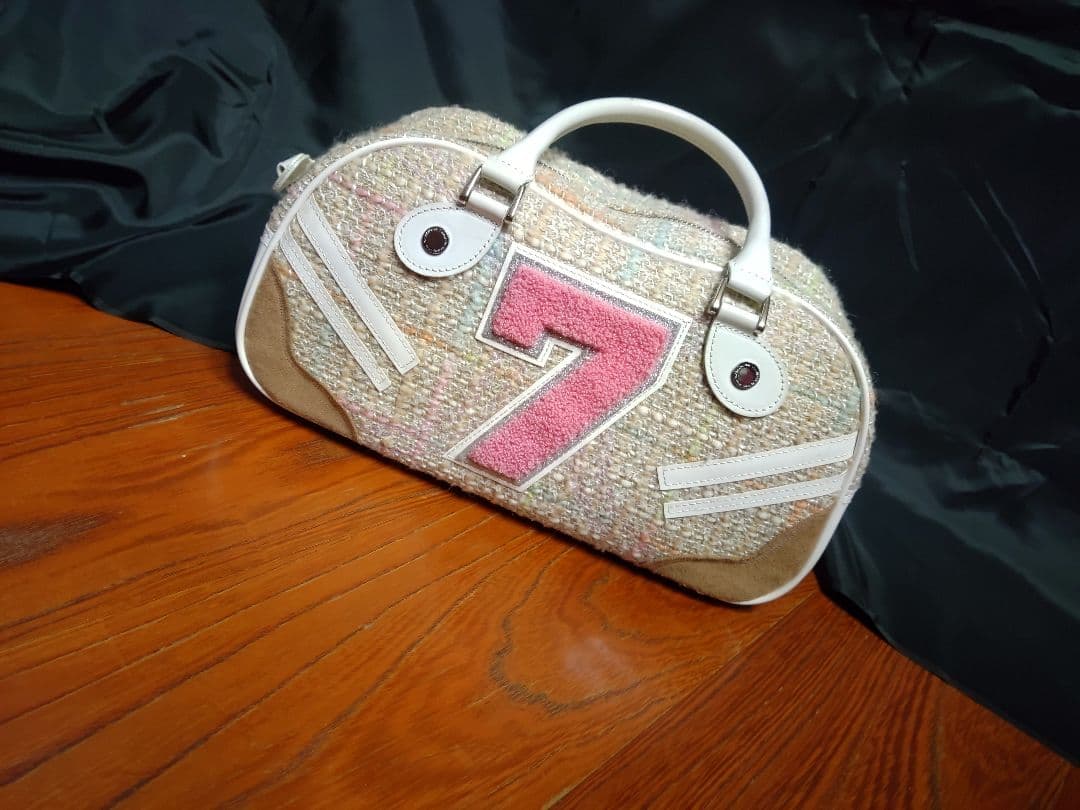 極希少☆y2k サマンサタバサ×ニッキーヒルトン　ミニボストンバッグ　ツイード