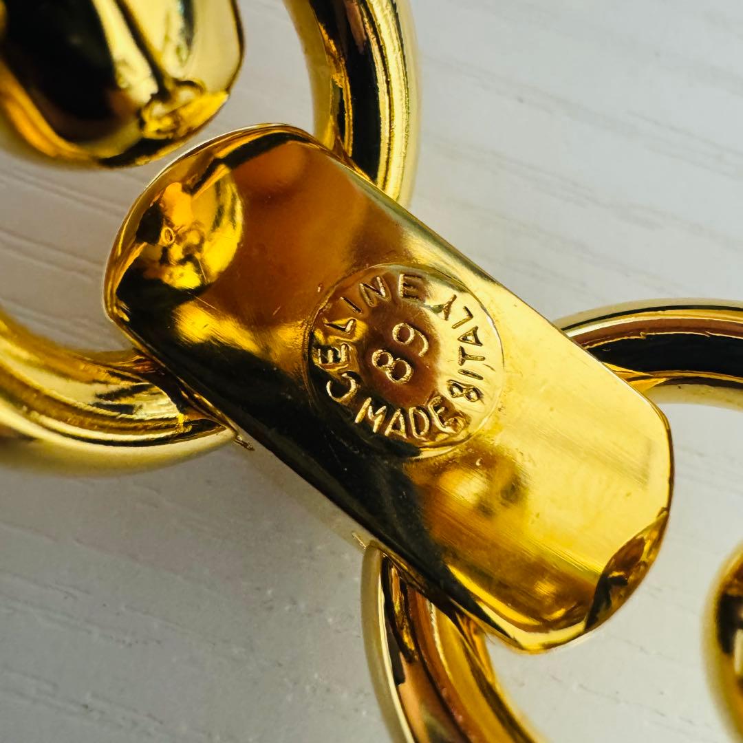 【ケース付き】CELINE セリーヌ　ブレスレット　ゴールド　バングル　ブラス