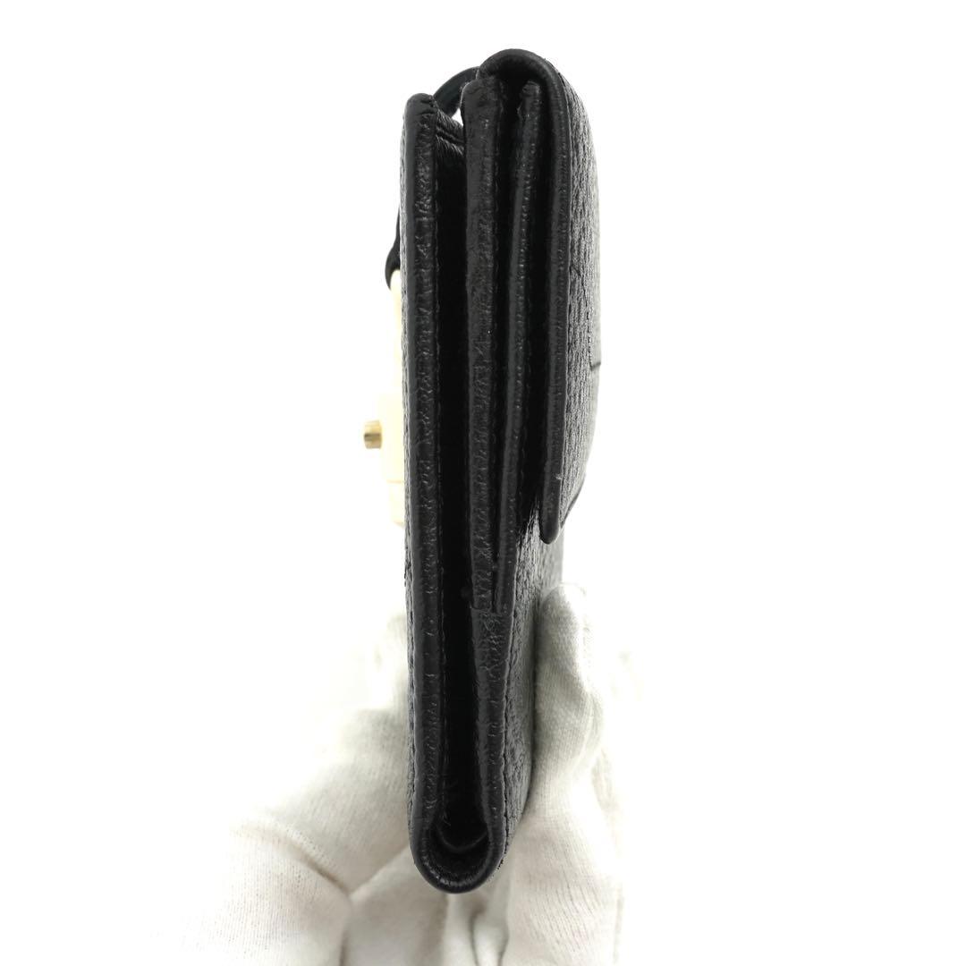 ✨未使用展示品✨　GUCCI ミニ財布　ジャッキー　ホースビット　二つ折り　黒色