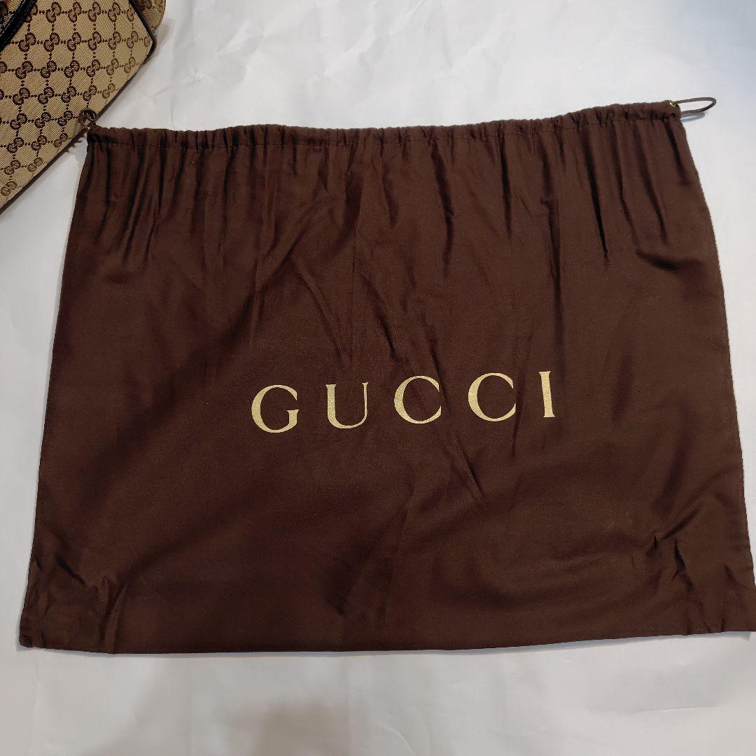 GUCCI ベージュ GGパターン マザーズバッグ