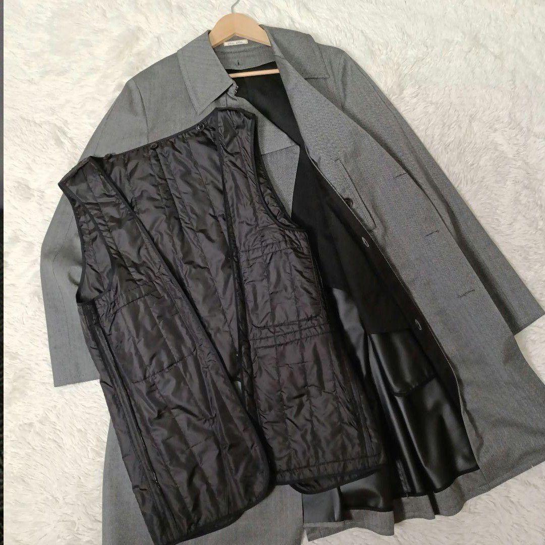 極美品■SABI SABI DELUXE ウール トレンチコート ヘリンボーン