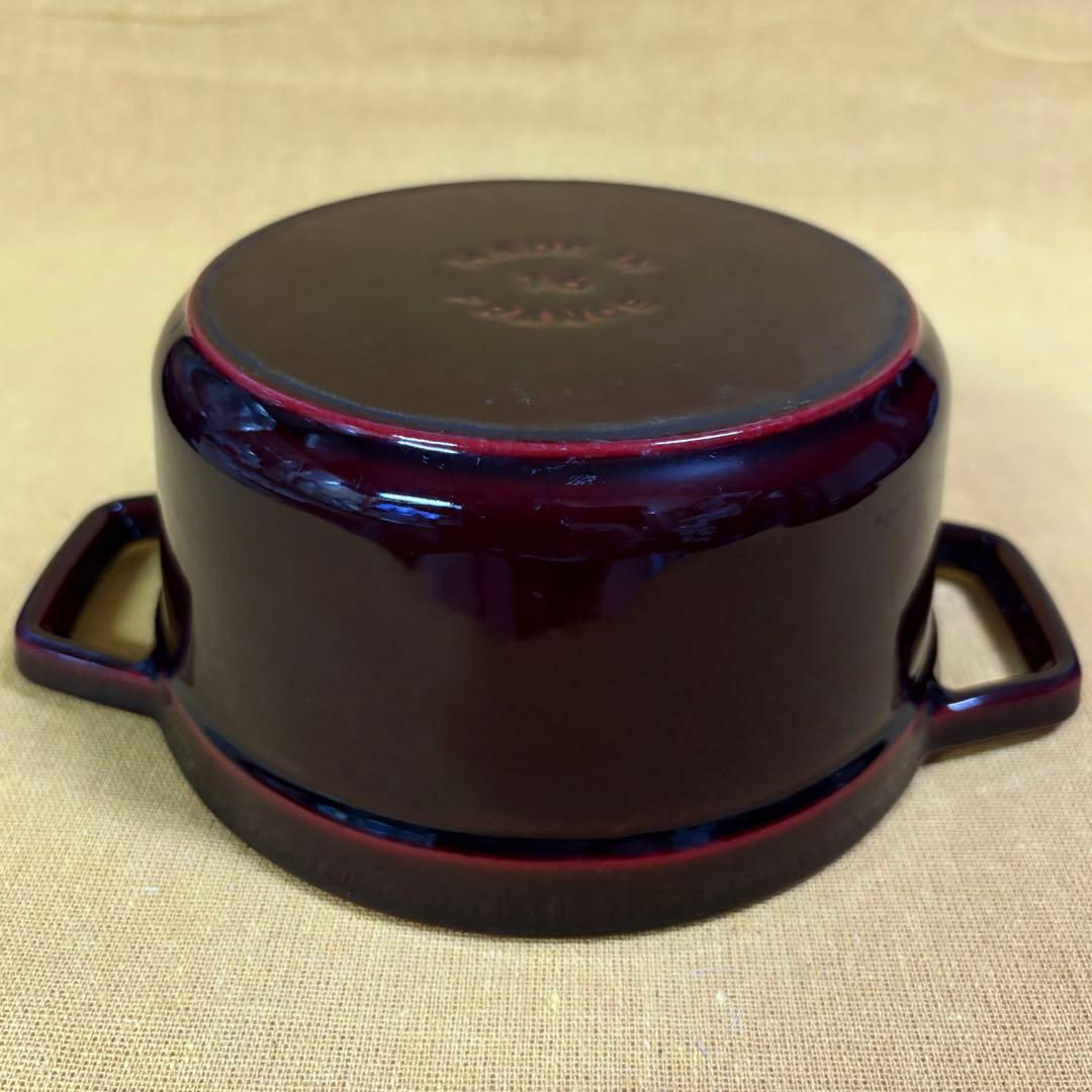お買い得‼️ 極美品 ストウブ ココット 16cm 両手鍋 ホーロー鍋 鉄鍋