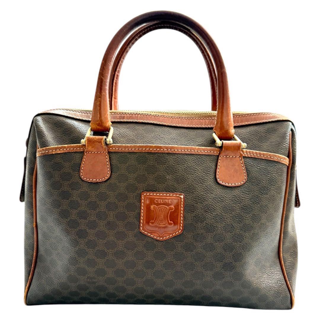 CELINE セリーヌ　マカダム ミニボストンバッグ