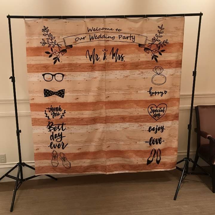 ウェディングフォトブース♡木目