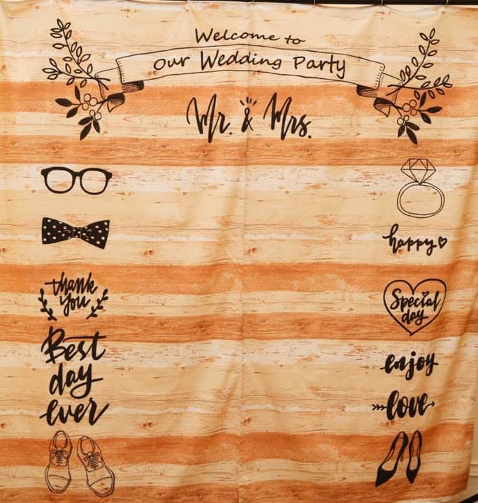 ウェディングフォトブース♡木目