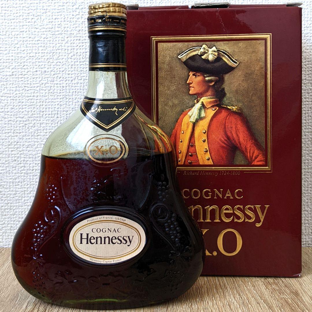 ヘネシーX.O　金キャップ　グリーンボトル　700ml 40％　未開栓　箱あり
