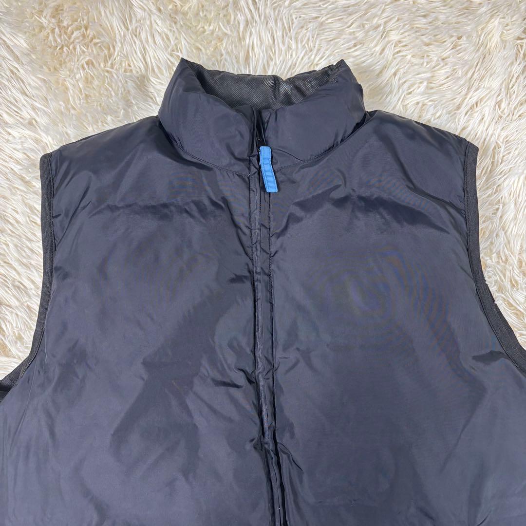 オールドネイビー 肉厚 ダウンベスト リバーシブル 総柄 宇宙柄 & ブラック