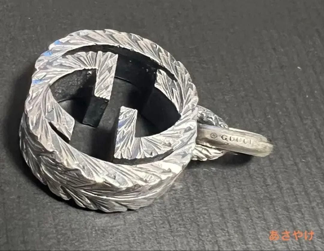 GUCCIネックレス　インターロッキングGシルバー(刻印あり)