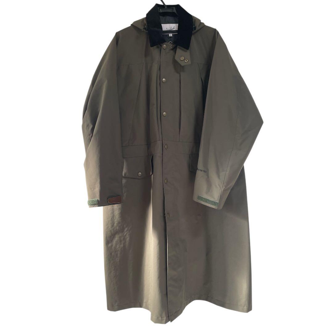 ウールリッチGORE-TEX フード付きロングコート オリーブ