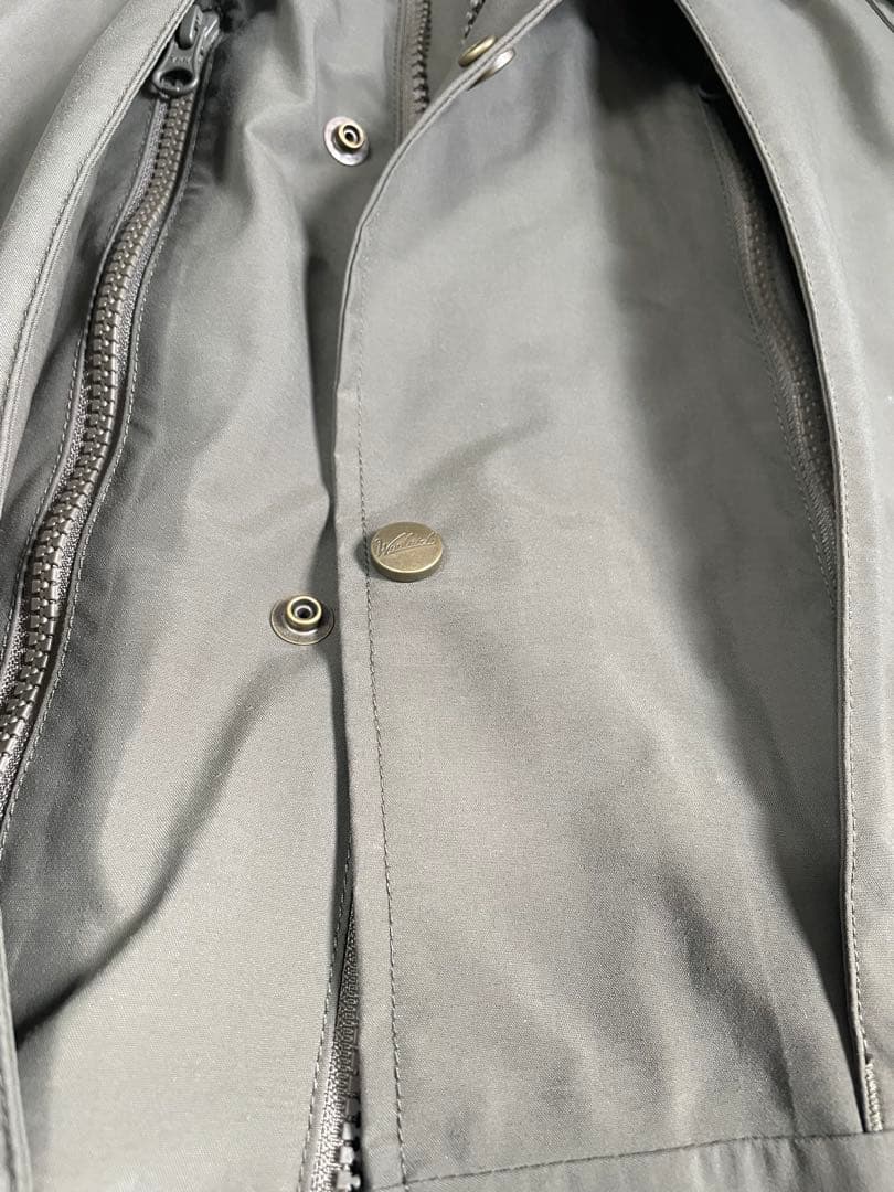 ウールリッチGORE-TEX フード付きロングコート オリーブ