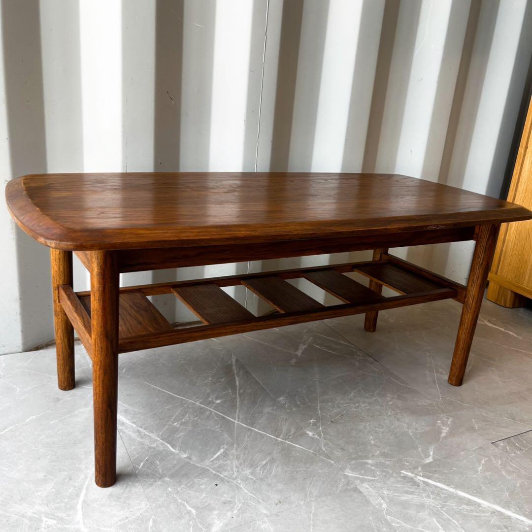 取付無料！モモナチュラル FDローテーブルS 北欧風天然無垢材昇降式テーブル✨