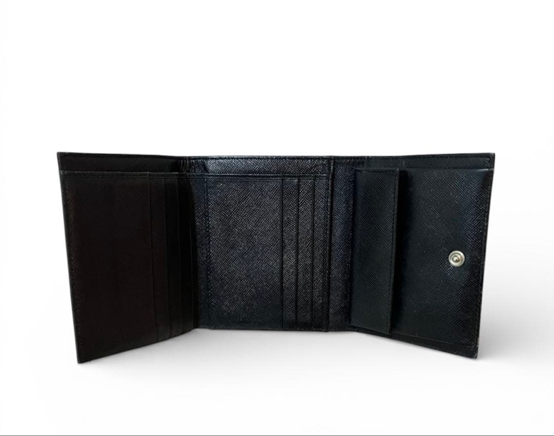 や*あ様 PRADA プラダ 三つ折り財布 ナイロン ブラック 正規品