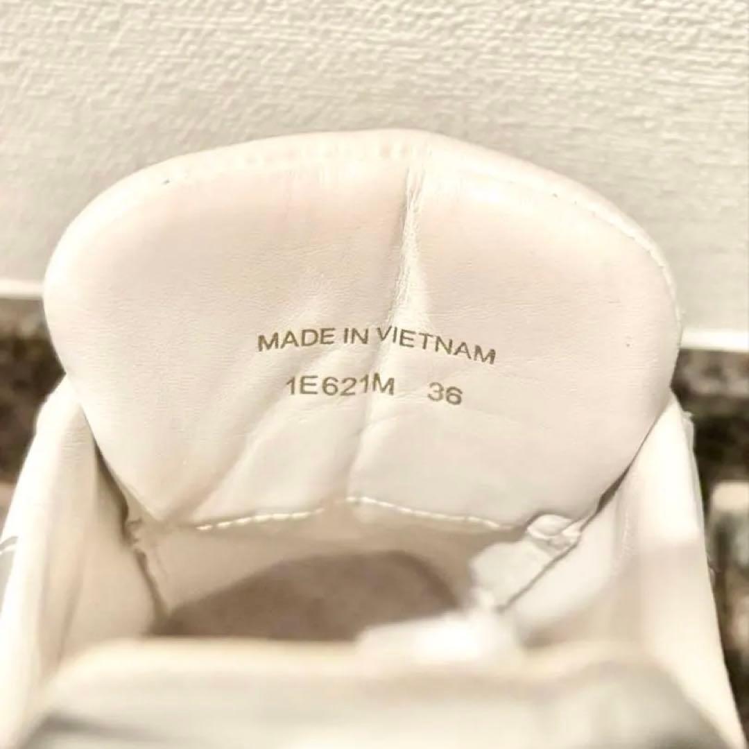 【美品】PRADA レザーロゴスニーカー 36 1E621M