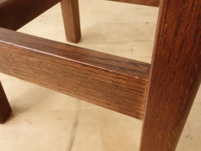 北海道手作り家具　ナラ材　スツール（花柄）　勇峰工芸（新）