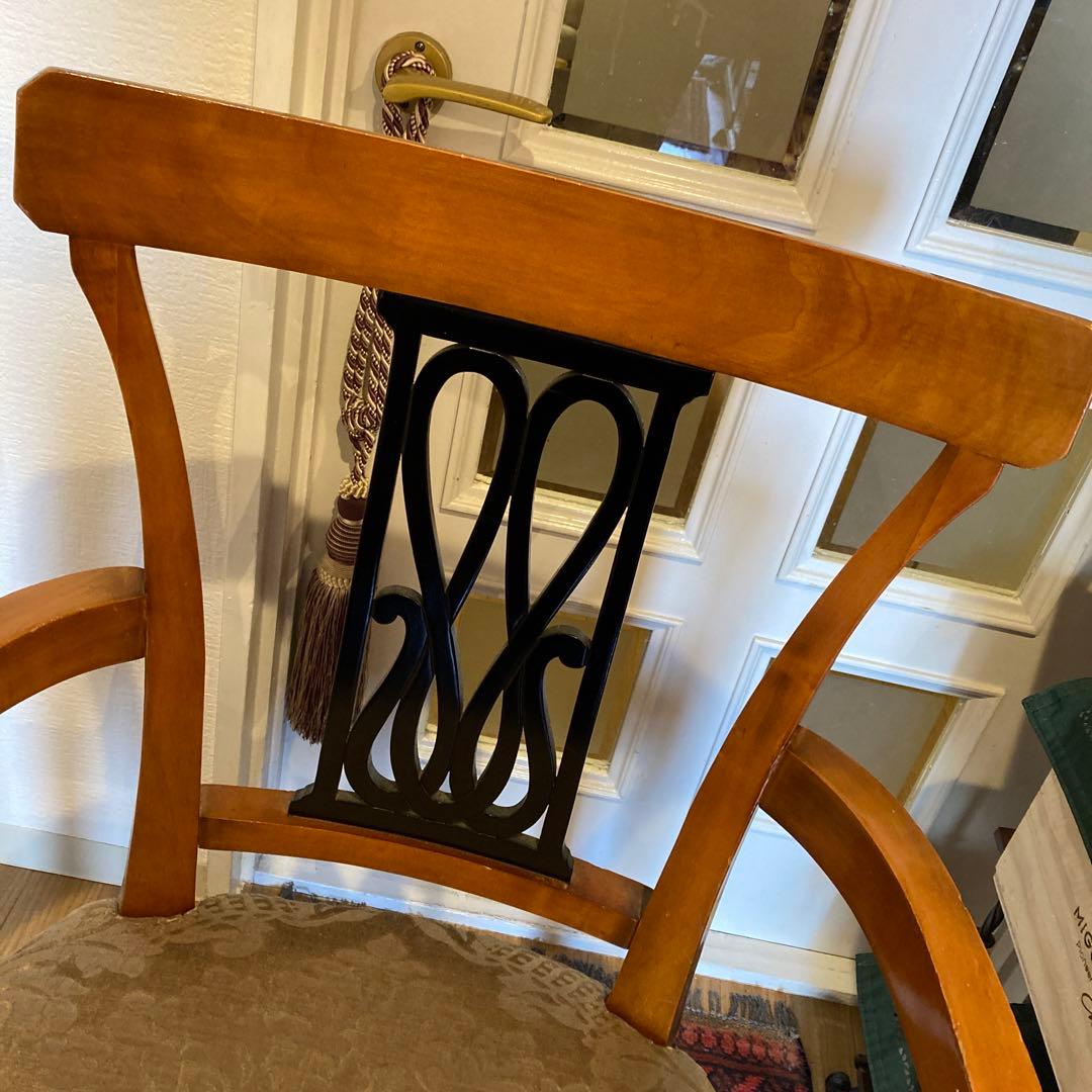 vintage キャスター付きアームチェア