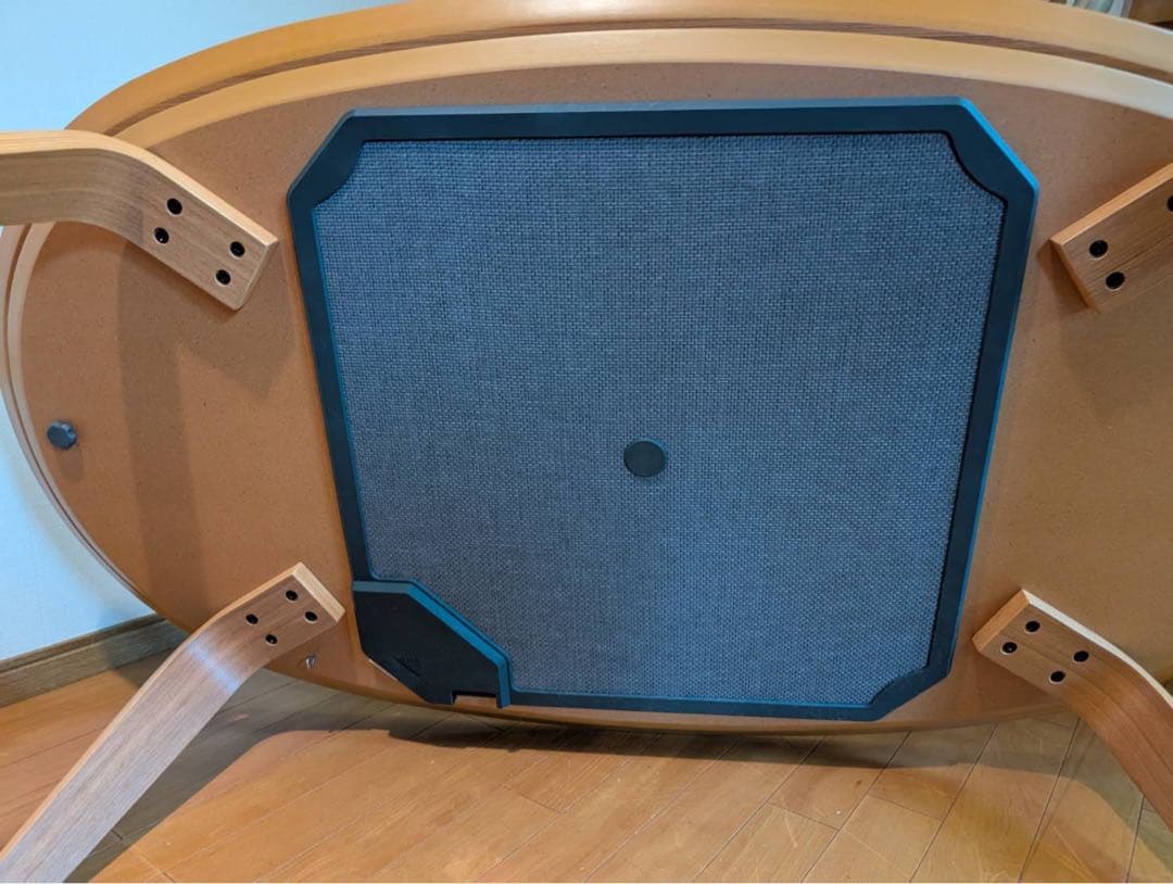 ■送料込■無印良品 木製楕円こたつ 曲木脚 フラットヒーター 暖房器具