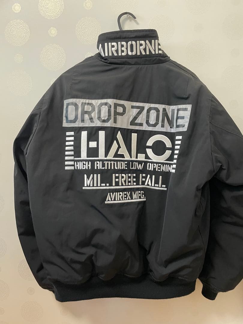 AVIREX MA-1 フライトジャケットHALO ブラック