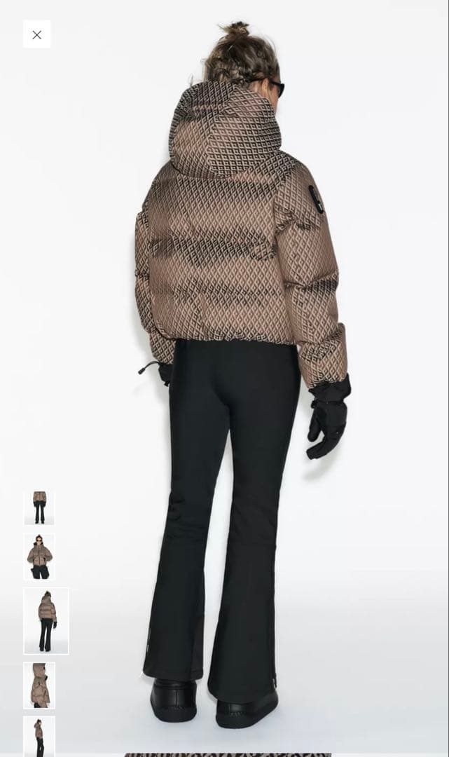 [新品] ZARA SKI 耐水加工ウィンドブレーカーダウンジャケット