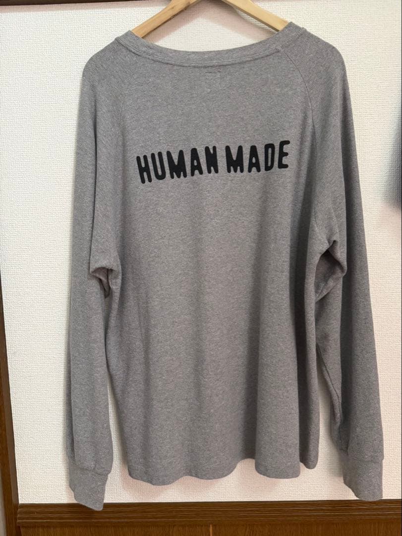 A*u様 RAGLAN SLEEVE L/S T-SHIRT GRAY 2XL