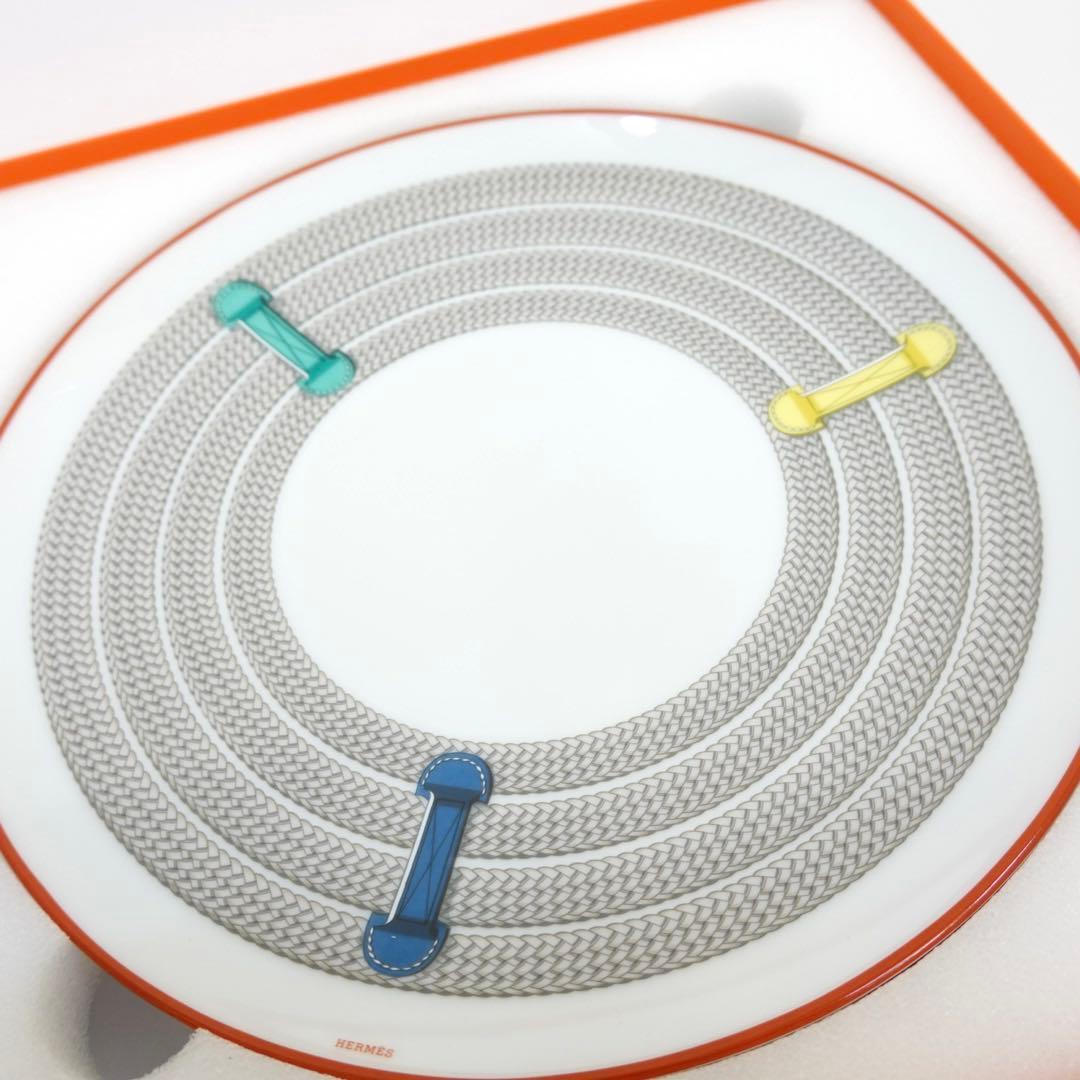 エルメス　デザートプレート　トレサージュ・エケストル　ペア　皿