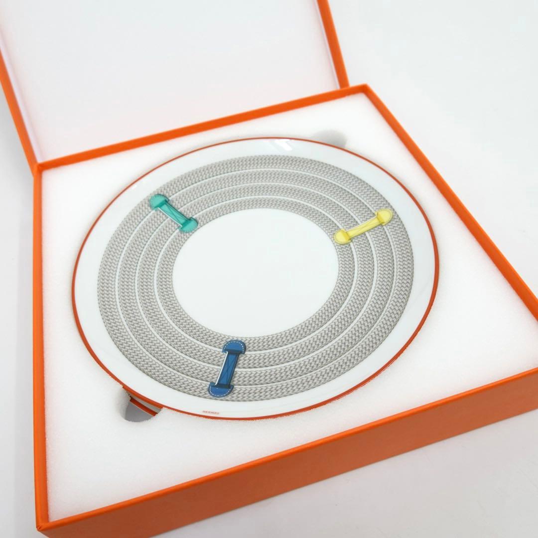 エルメス　デザートプレート　トレサージュ・エケストル　ペア　皿