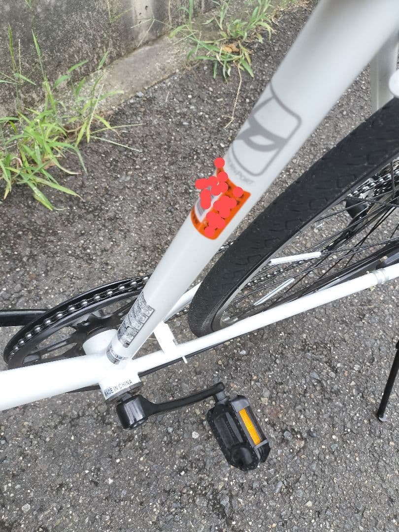 【手渡しのみ】700C クロスバイク 外装6段　ホワイト　美品