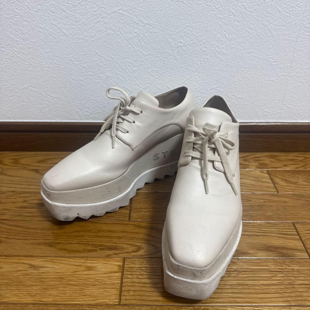 STELLA McCARTNEY ホワイト 厚底 23.5（36 1/2）