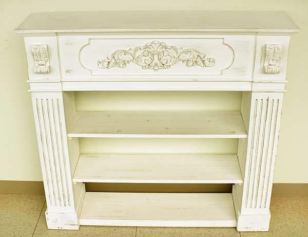 マントルピース コンソール シェルフ ホワイト シャビーシック 姫系 5006