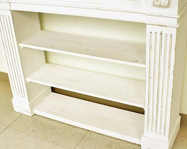 マントルピース コンソール シェルフ ホワイト シャビーシック 姫系 5006