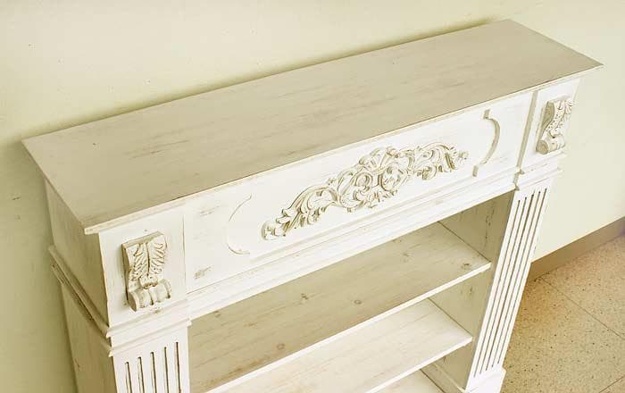 マントルピース コンソール シェルフ ホワイト シャビーシック 姫系 5006