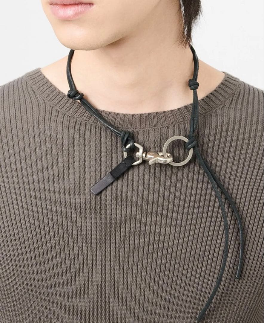 OUR LEGACY LADON Black Lether レザーチョーカー