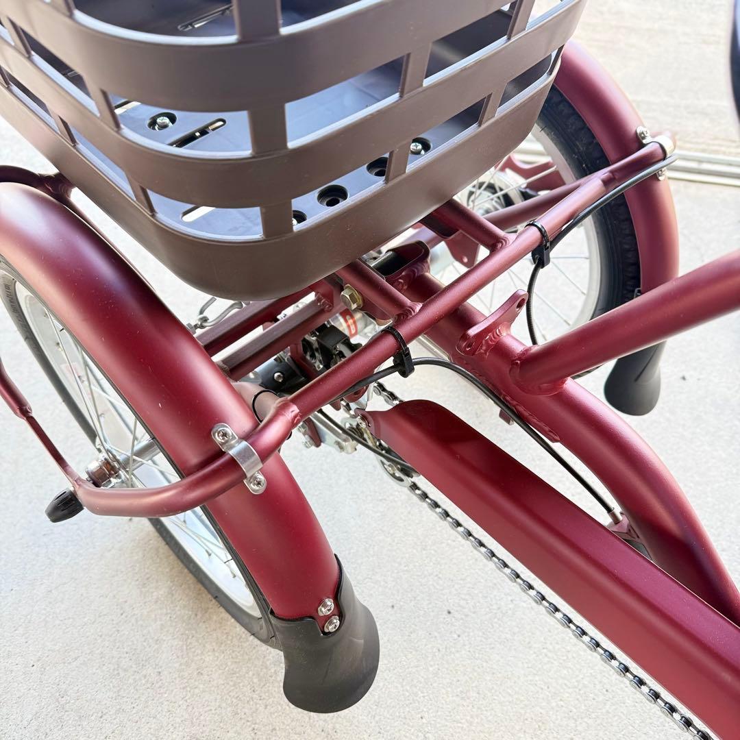 ブリヂストン ラクットワゴン ルビーレッド 電動アシスト自転車 送料込み