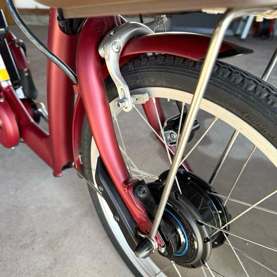 ブリヂストン ラクットワゴン ルビーレッド 電動アシスト自転車 送料込み