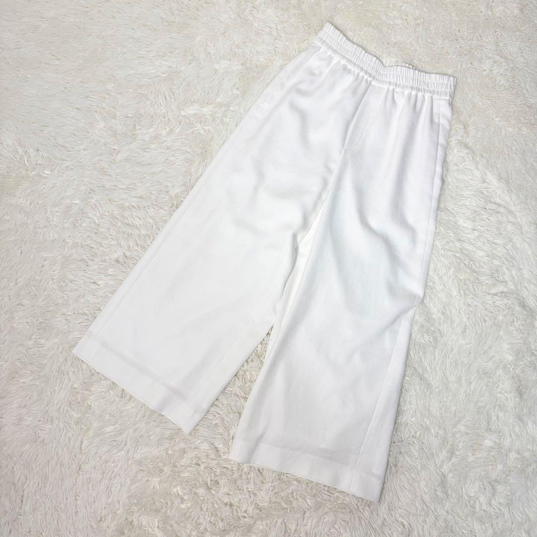 anzuBEIGE セットアップ ノーカラー ワイドパンツ サイズ違い