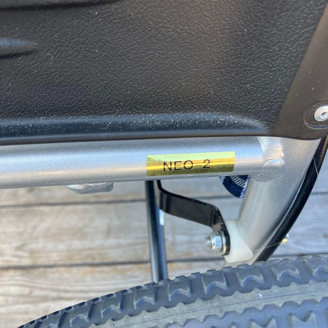 日進医療器 NISSIN 介助用車椅子 自走式 折りたたみ式 介護 チェック柄