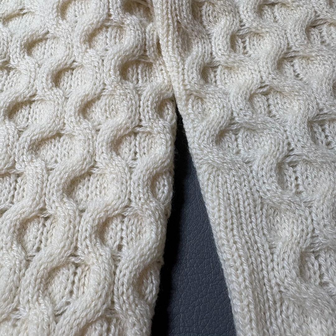 SLOANE カシミヤ ハニカム ケーブル クルーネック ニット セーター