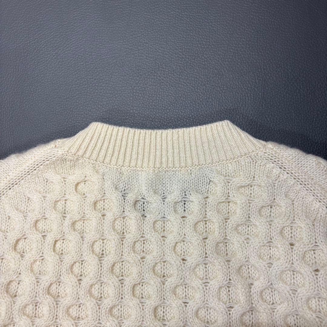 SLOANE カシミヤ ハニカム ケーブル クルーネック ニット セーター