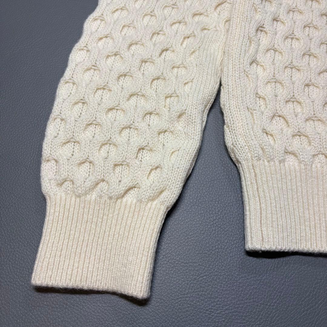 SLOANE カシミヤ ハニカム ケーブル クルーネック ニット セーター