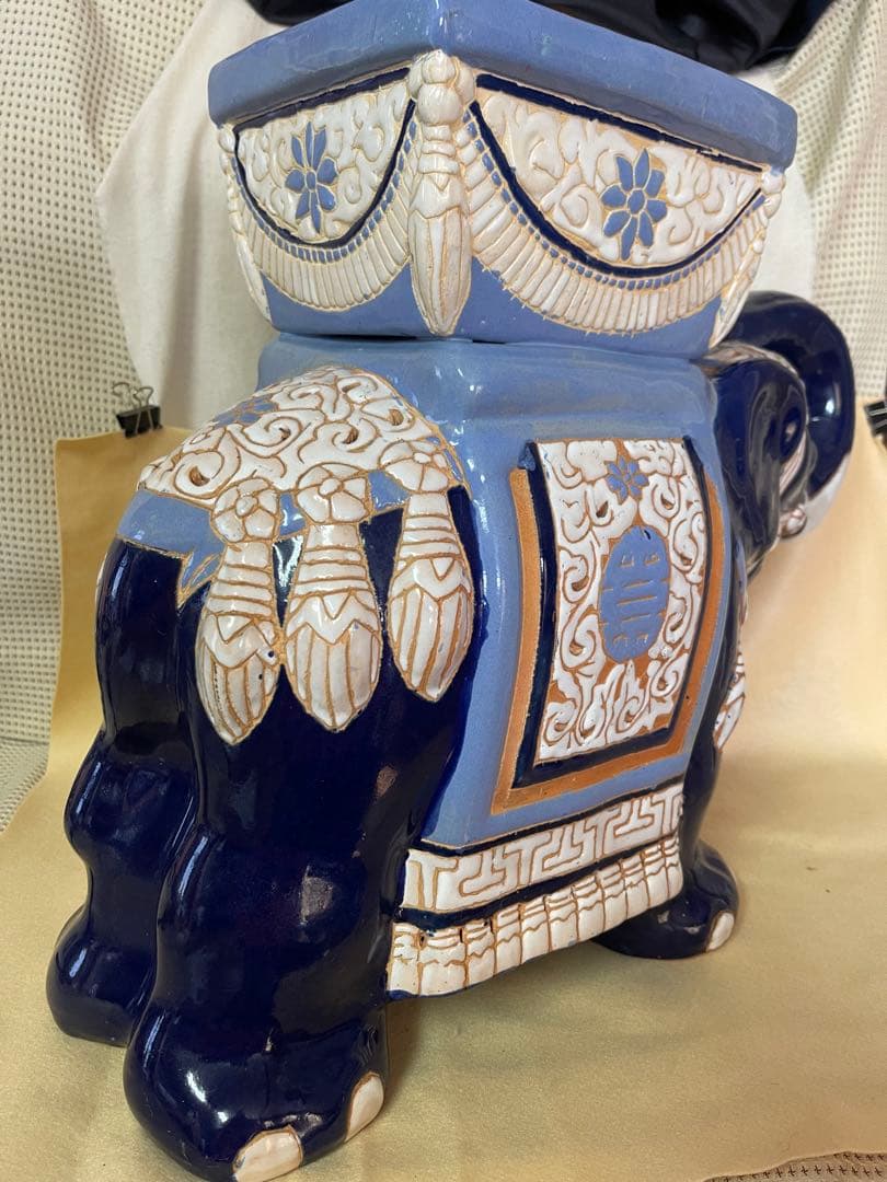 招福象 花台 エスニックアート 大型