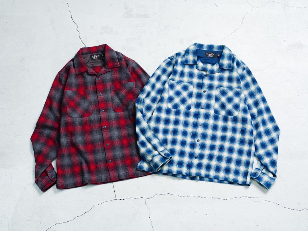 RRL ロンハーマン別注　オープンカラーシャツ