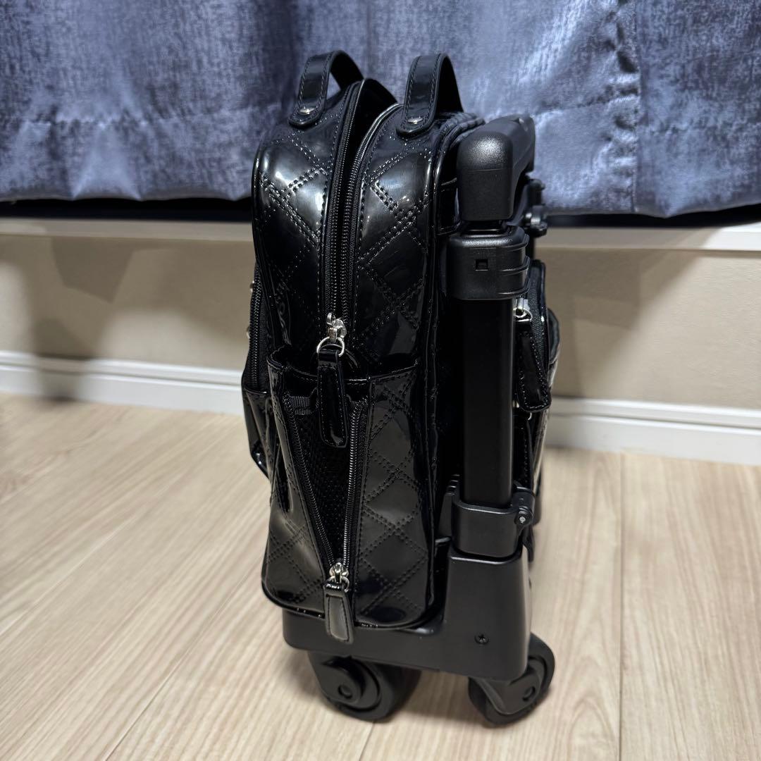 【美品】SWANY キャリーバッグ エナメル レディース