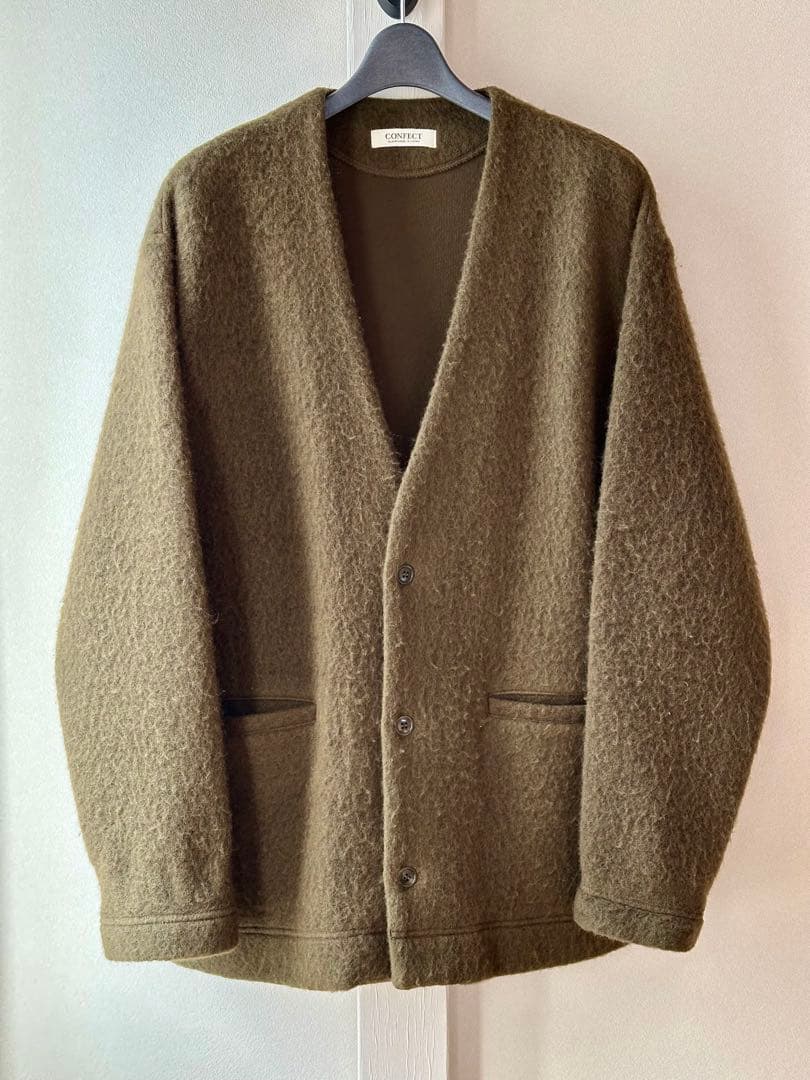 CONFECT ウールコットンオーバーカーディガン