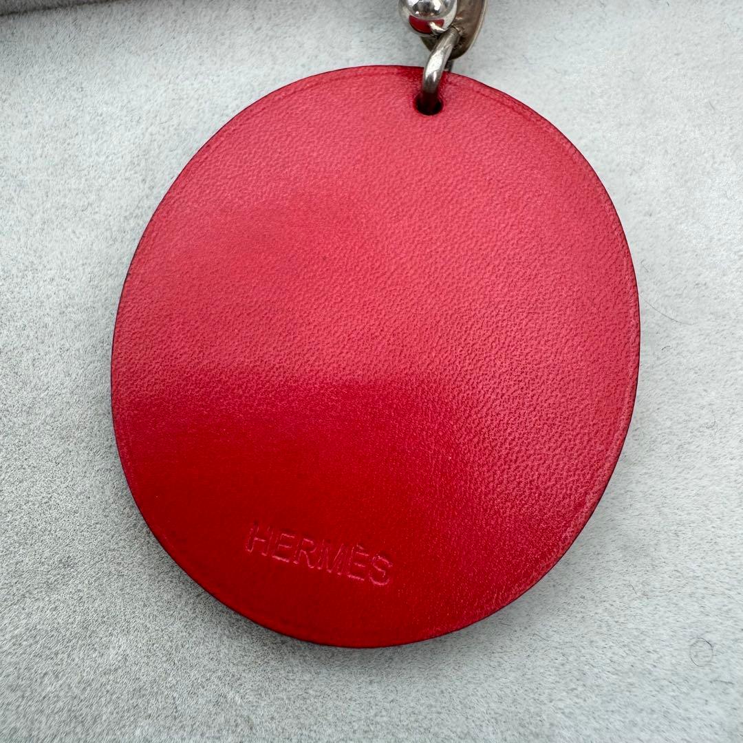 【人気】HERMES てんとう虫　バッグチャーム　キーホルダー　SV925